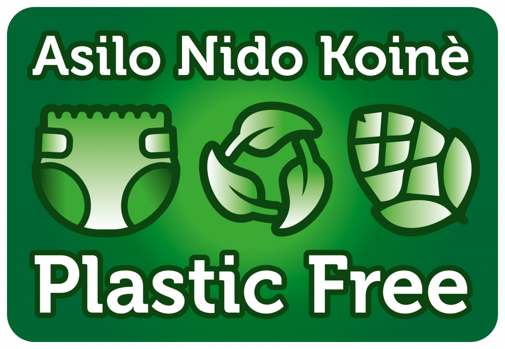 logo asilo nido plastic free