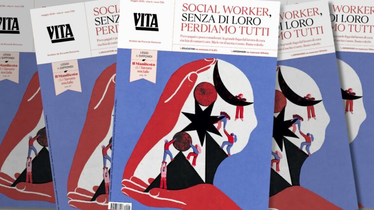 copie della copertina della tivista VITA dedicata al lavoro sociale