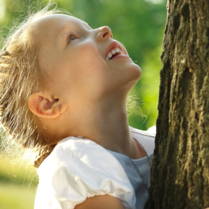 bambina bionda albero bambina bionda albero
